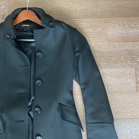Express Trench Coat | Black | 9/10 - Picture 3 of 8